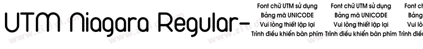 UTM Niagara Regular字体转换